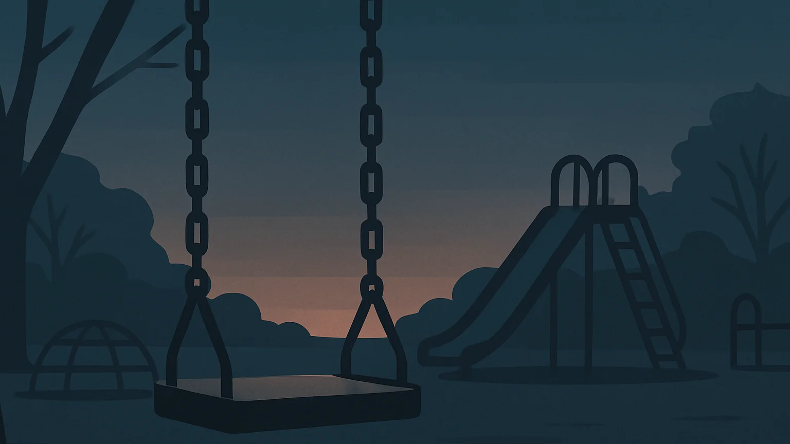 A symbolic image of an empty place, representing a crime against a child