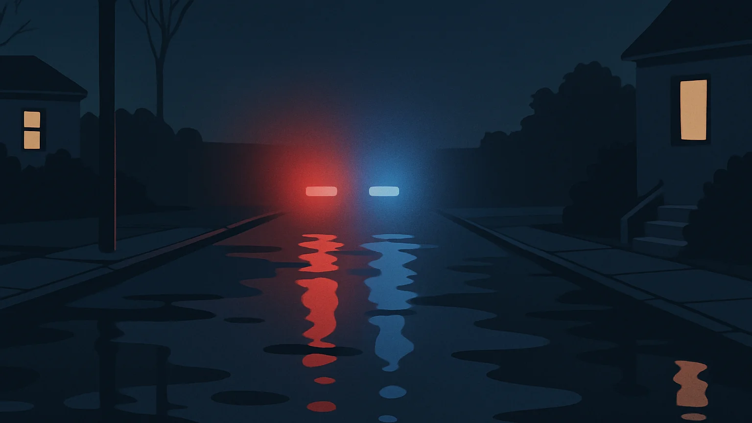 A symbolic image of a dark place, representing a violent crime